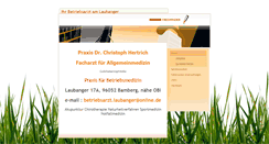 Desktop Screenshot of betriebsarzt-am-laubanger.de