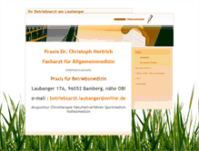 Tablet Screenshot of betriebsarzt-am-laubanger.de